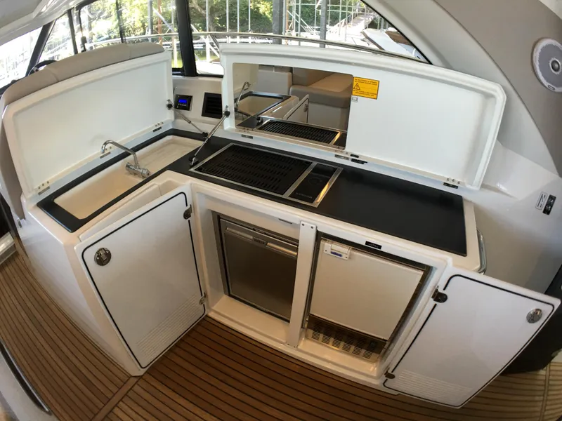 Slide: The Image of Kitchen area on Jeanneau Leader 46 yacht, 2017 model. - 23