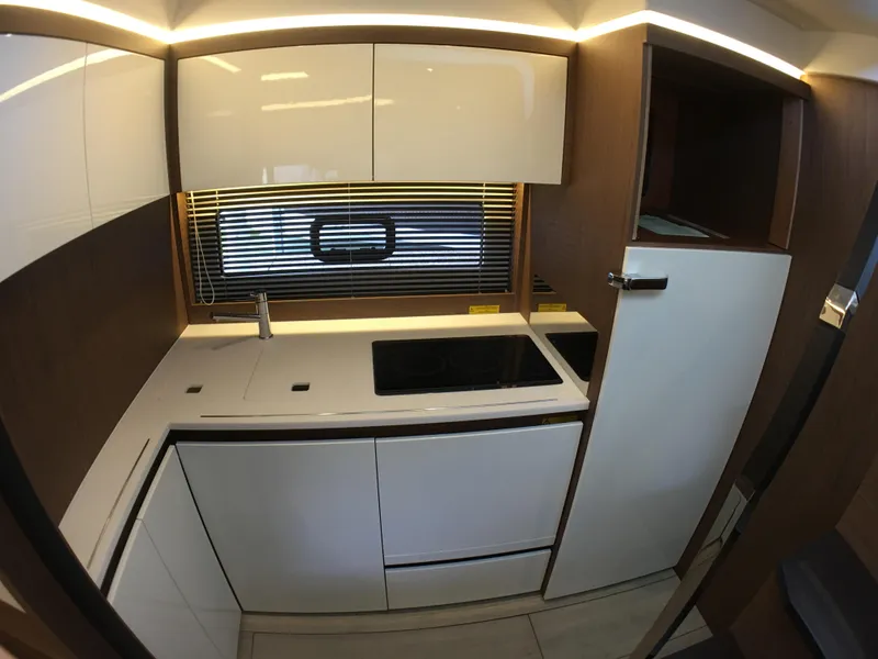Slide: The Image of Modern kitchen in Jeanneau Leader 46 yacht, year 2017. - 29
