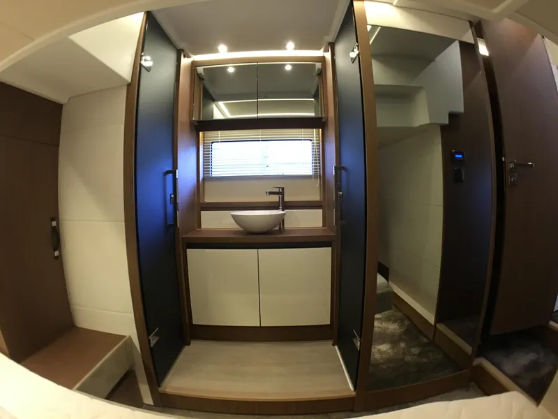 Slide: The Image of Luxurious bathroom in a 2017 Jeanneau Leader 46 yacht. - 36