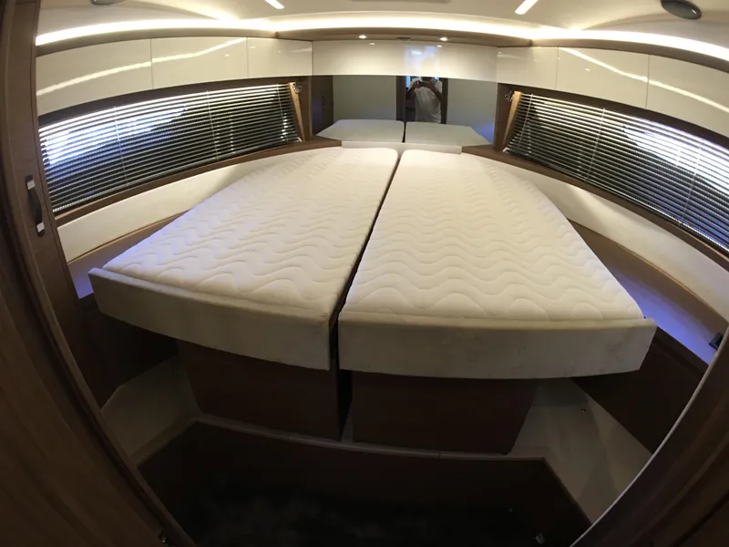 Slide: The Image of Interior of 2017 Jeanneau Leader 46 yacht with twin beds. - 42