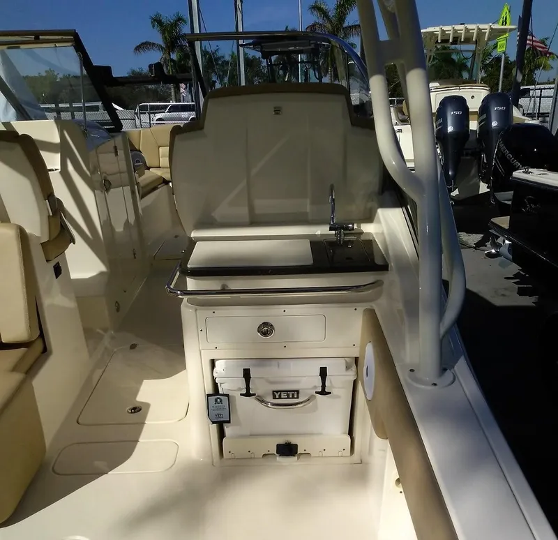 Slide: The Image of Interior of 2026 Scout 255 Dorado with Yeti cooler. - 35