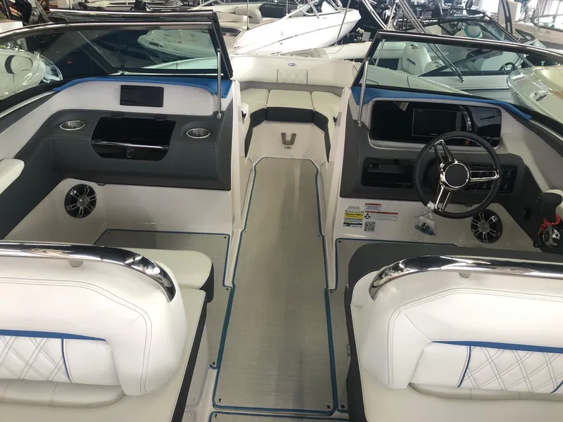 Slide: The Image of Interior of a 2020 Regal LS4 boat with luxurious features. - 32