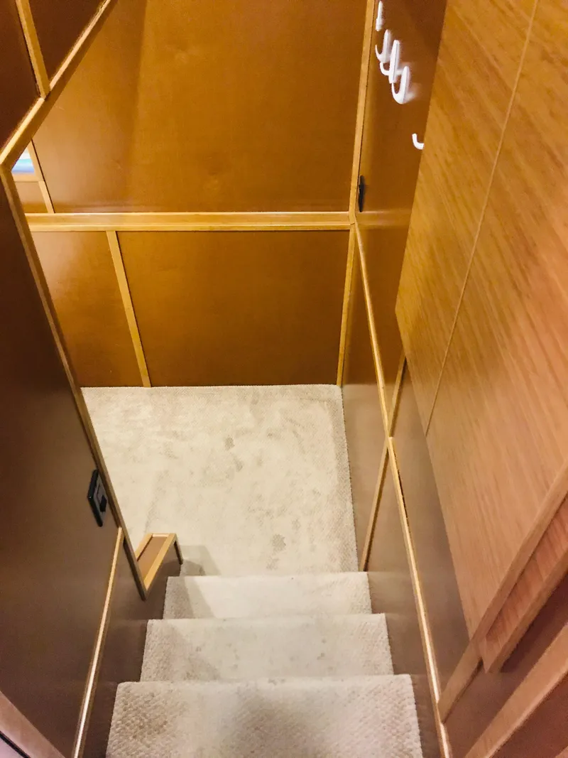 Slide: The Image of Staircase in 2014 Bravada Imagination Trip 11 Shared Ownership houseboat interior. - 11