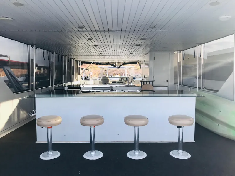 Slide: The Image of Interior of 2014 Bravada Imagination Trip 11 yacht with bar and stools. - 26