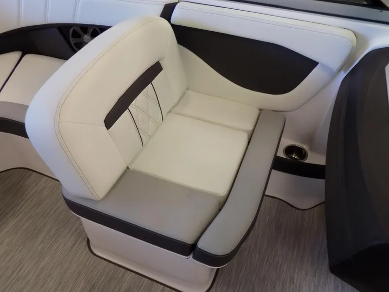 Slide: The Image of 2023 Regal 21 OBX boat interior seat, featuring modern design and comfortable upholstery. - 15