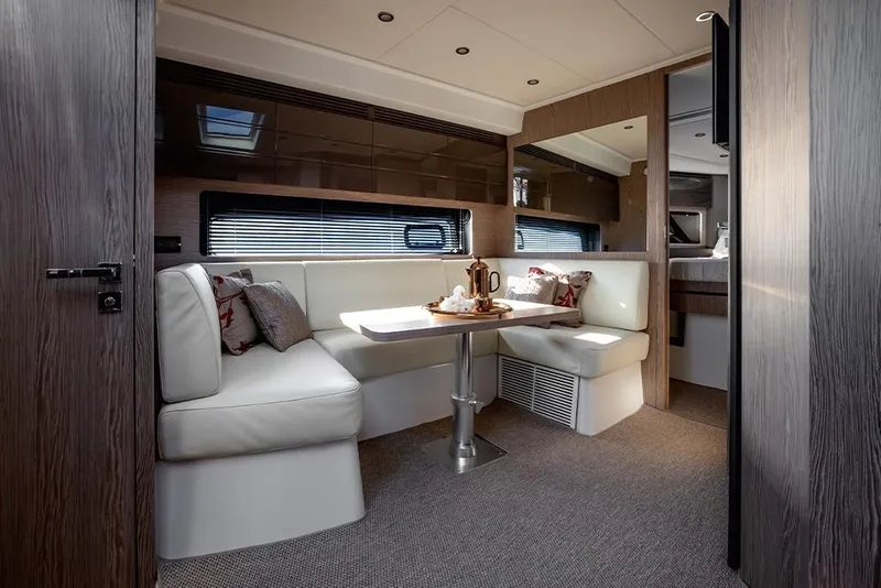Slide: The Image of Luxurious interior of 2023 Azimut A45 yacht with elegant dining area. - 20