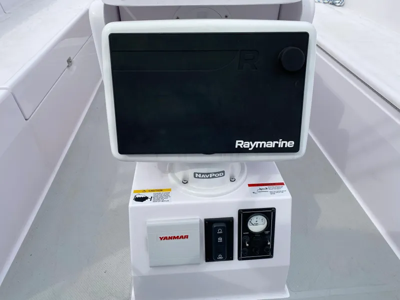 Slide: The Image of Control panel on a 2026 Catalina 426 boat featuring Raymarine and Yanmar equipment. - 39