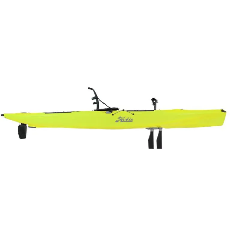 Slide: The Image of 2023 Hobie Outback kayak in bright yellow. - 20