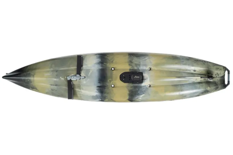 Slide: The Image of 2023 Hobie Outback kayak, top view, camouflage design. - 25