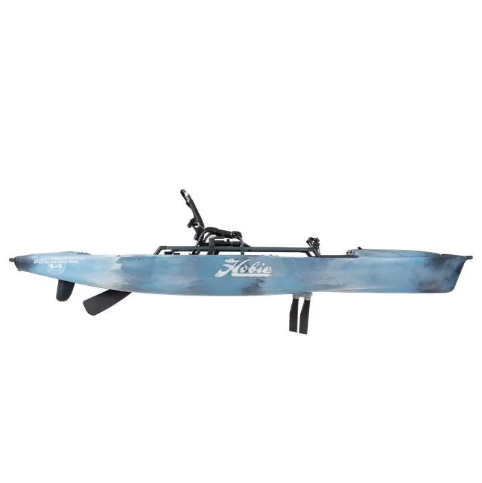 Slide: The Image of 2023 Hobie Mirage Pro Angler 14 kayak with 360 Drive Technology, side view. - 4
