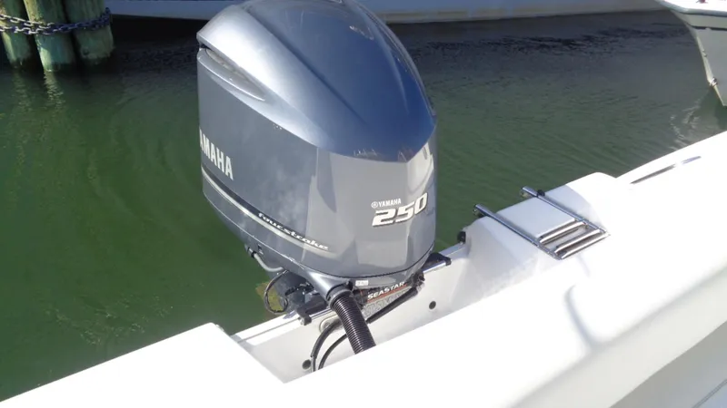 Slide: The Image of 2018 Sportsman 232 Open boat with Yamaha 250 outboard motor. - 8
