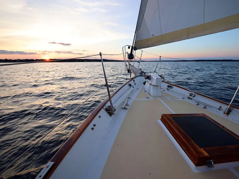Slide: The Image of Foredeck at Sunset - 38