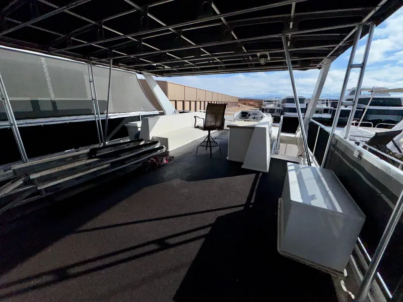 Slide: The Image of Upper deck of 2011 Bravada Dreamweaver Trip #16 houseboat with seating and helm. - 31