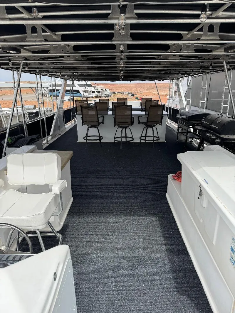 Slide: The Image of Spacious deck of 2011 Bravada Dreamweaver Trip #16 houseboat with seating and storage. - 38