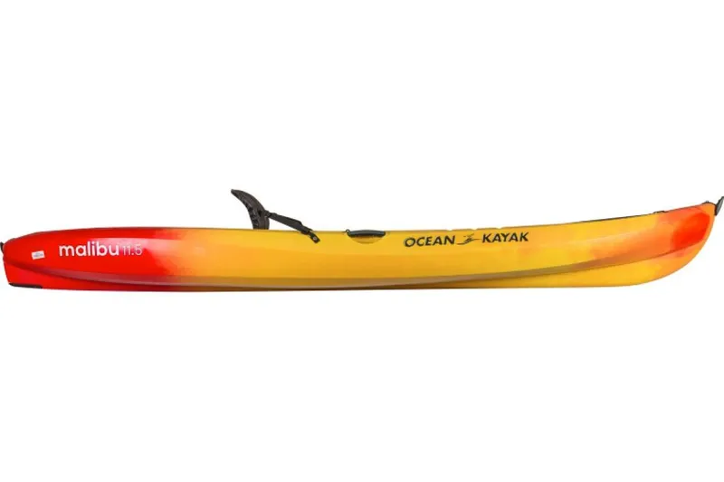 Slide: The Image of 2023 Ocean Kayak Malibu 11.5 in vibrant red and yellow. - 21