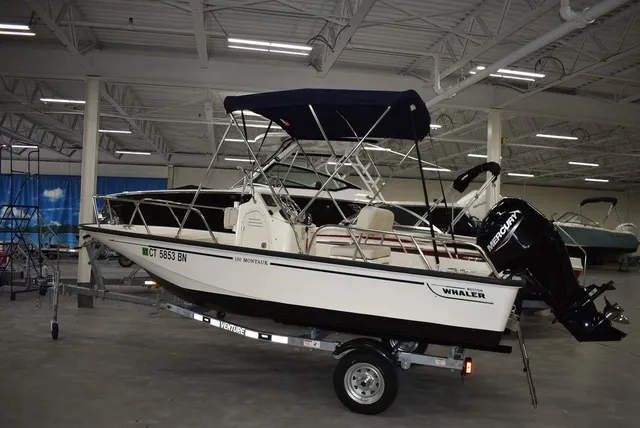 Slide: The Image of Boston Whaler 150 Montauk 2022 - 2