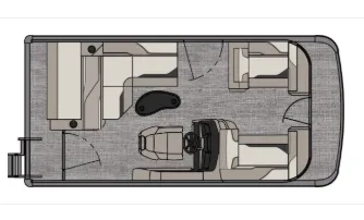 Slide: The Image of Avalon "Scarlet Shadow" Venture Cruise Rear Bench - 17 FT (16' Deck) 2027 - 13