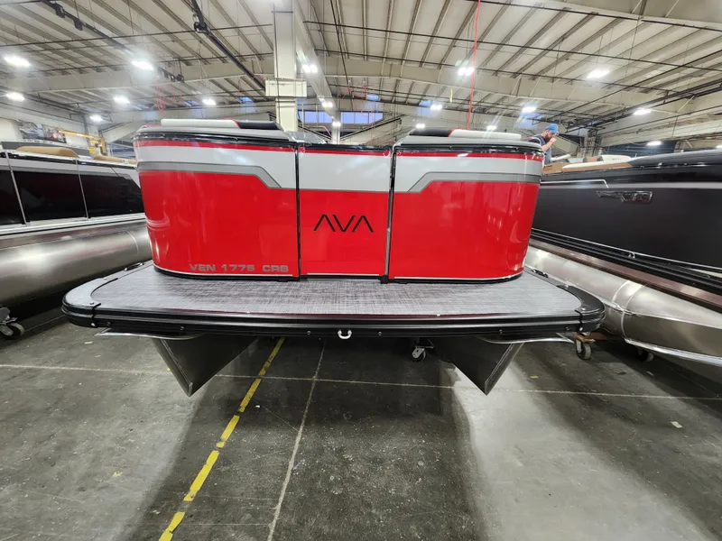 Slide: The Image of Avalon "Scarlet Shadow" Venture Cruise Rear Bench - 17 FT (16' Deck) 2027 - 2