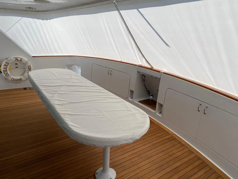 Slide: The Image of Covered aft deck and covered table - 22