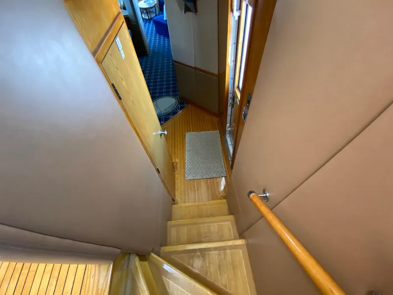 Slide: The Image of Stairs from pilot house to salon - 80