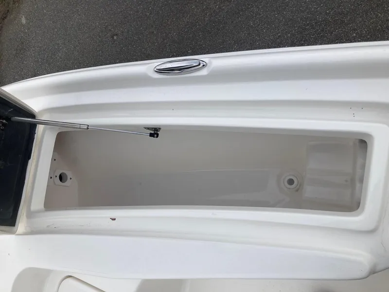 Slide: The Image of 2024 Key West 210 Bay Reef storage compartment. - 10