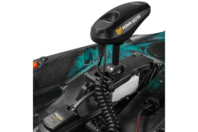 Slide: The Image of 2023 Old Town Sportsman Autopilot 120 kayak with Minn Kota motor. - 11