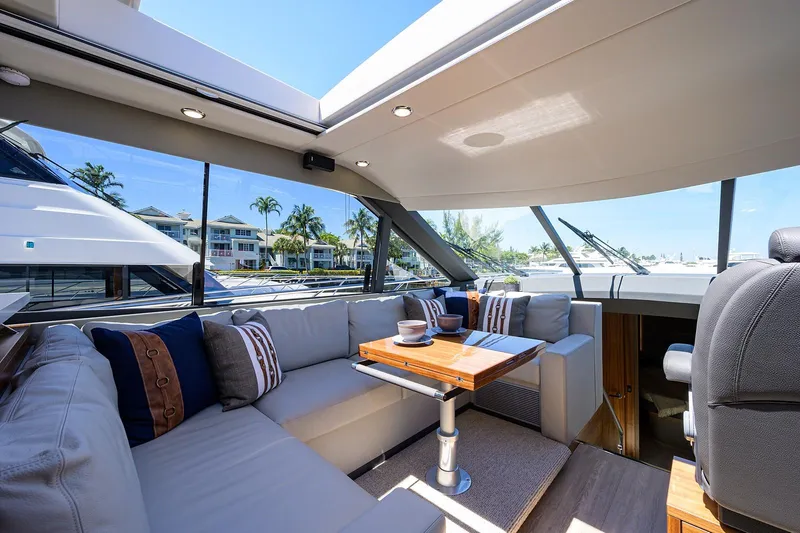 Slide: The Image of Luxurious interior of the 2020 Maritimo X60 yacht. - 20