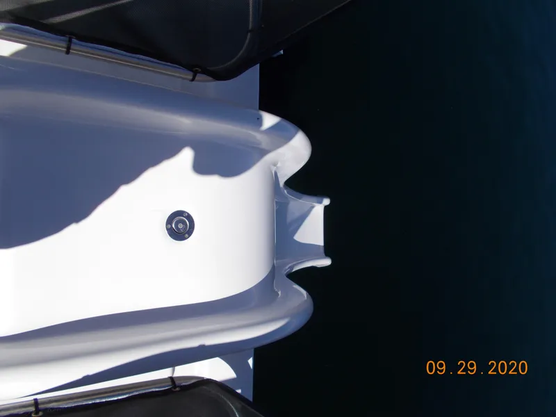 Slide: The Image of 2020 Sumerset Antelope Escape Share #4 boat deck, shadow, and water view. - 17