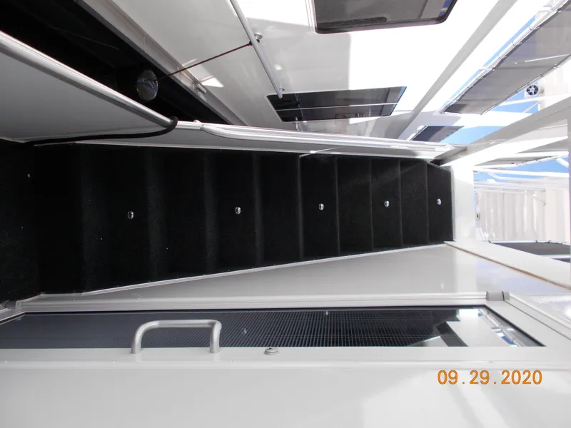 Slide: The Image of Staircase on 2020 Sumerset Antelope Escape Share #4 houseboat, sleek modern design. - 9