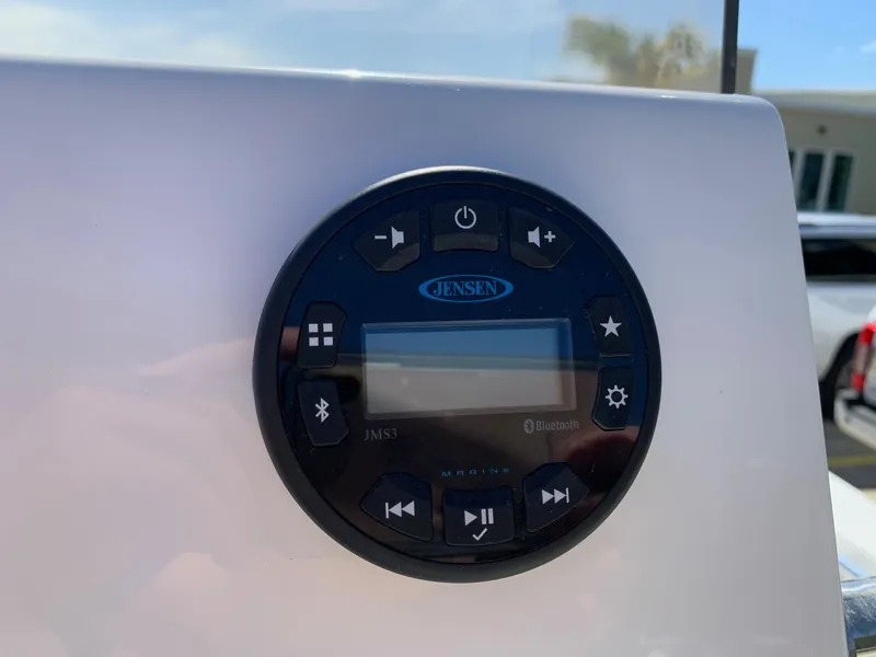 Slide: The Image of Jensen audio control panel on 2024 Key West 219 FS boat. - 7
