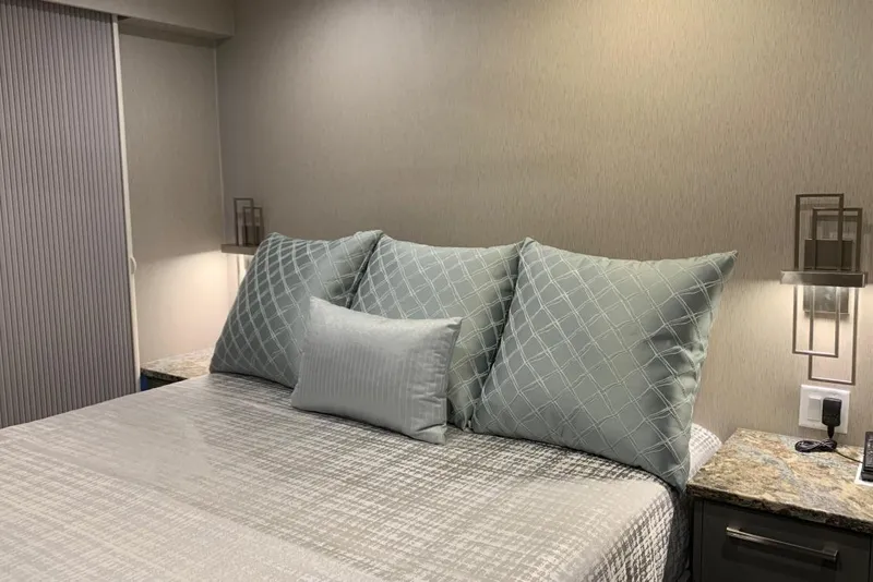 Slide: The Image of Modern bedroom interior with elegant bedding in Adonia Harmony Share 2, 2020 model. - 20