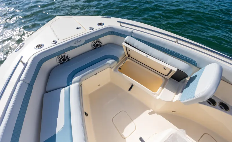 Slide: The Image of Interior view of the 2026 Scout 260 LXF boat. - 7