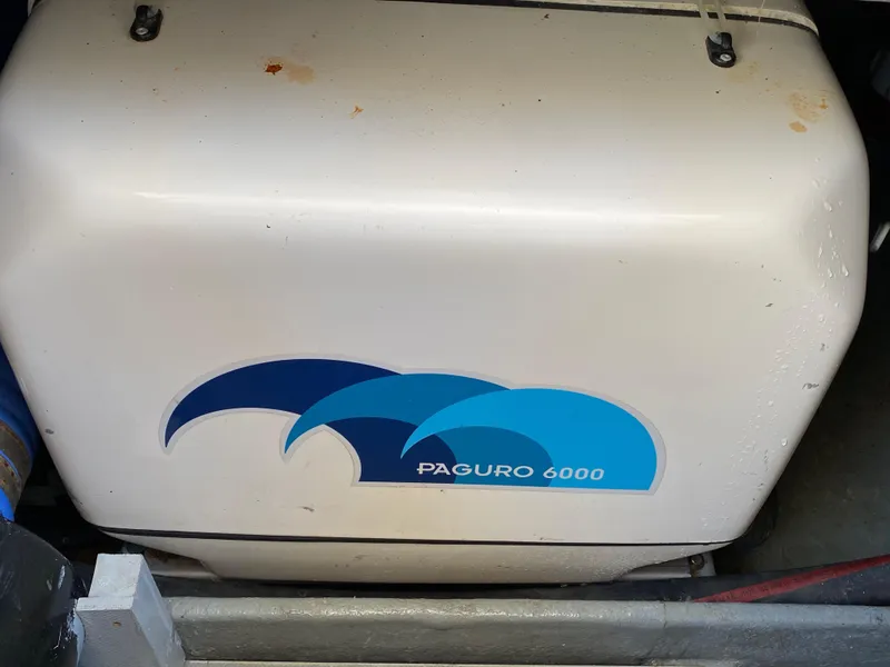 Slide: The Image of Paguro 6000 generator in a 2018 Custom Emerald Bay 36 boat. - 45