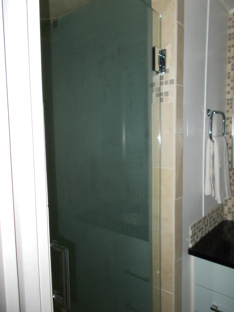 Slide: The Image of Modern kitchen area on 1992 Jamestowner Silver Lining houseboat with dual stainless steel refrigerators. - 19