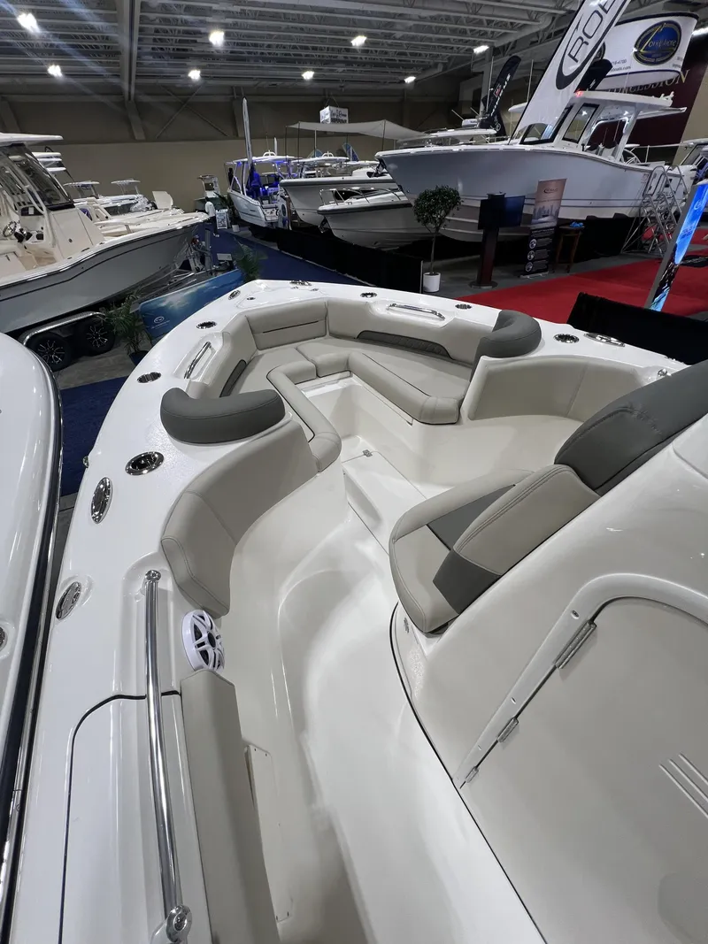 Slide: The Image of Interior view of Key West 249 FS boat, model year 2026. - 10