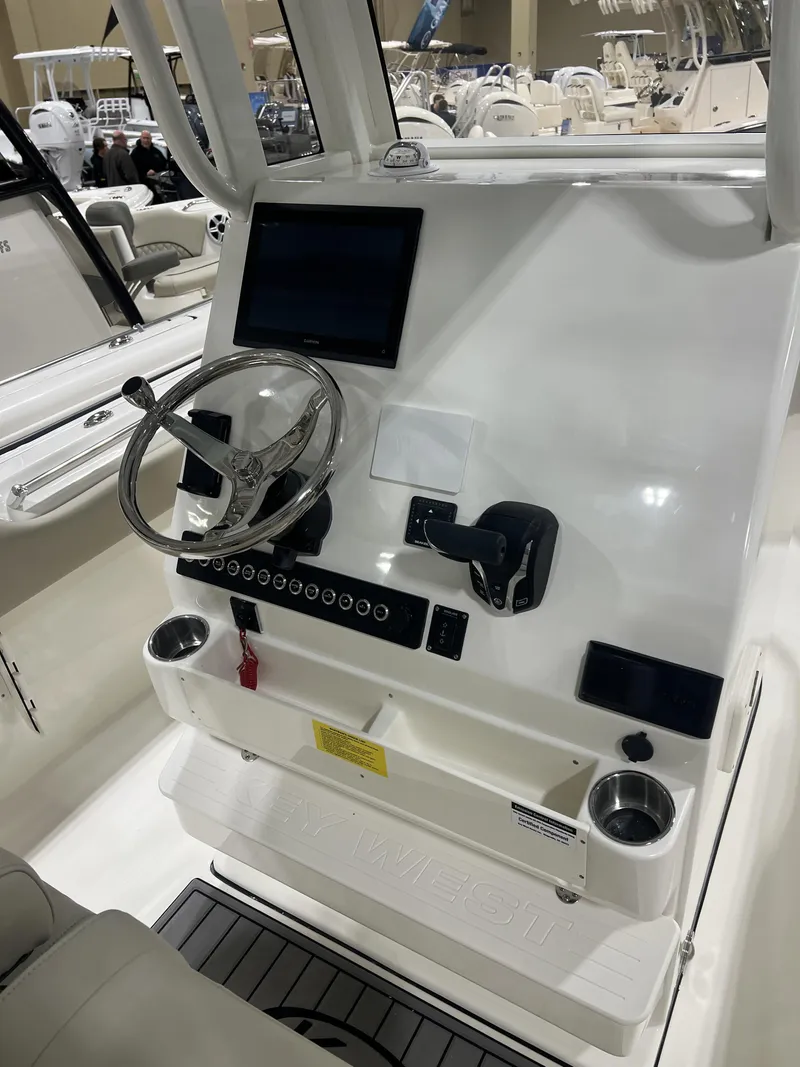Slide: The Image of Key West 249 FS boat helm console, year 2026. - 8