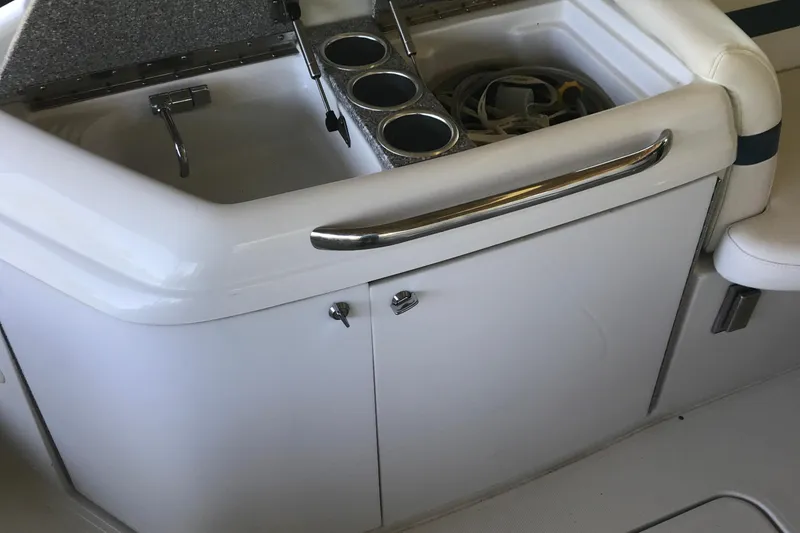 Slide: The Image of Dashboard of 2005 Formula 280 Sun Sport showing RPM, volts, and engine hours. - 13