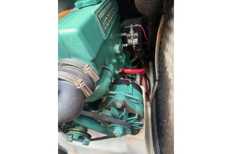 Slide: The Image of Volvo Penta MD2020 engine in a 2002 Beneteau First 36.7 sailboat. - 38
