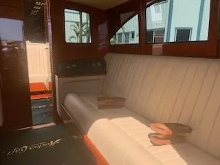 Slide: The Image of Luxurious interior of 2019 Hacker-Craft 35 Sea Limo Commuter with plush seating. - 13