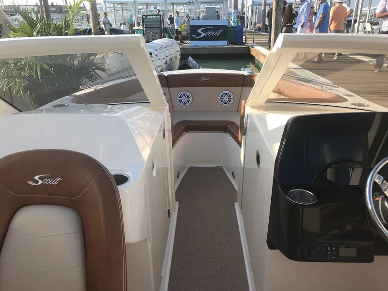 Slide: The Image of Interior view of the 2026 Scout 240 Dorado boat. - 5