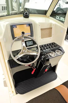 Slide: The Image of Control console of Scout 251XSS boat, year 2025. - 2