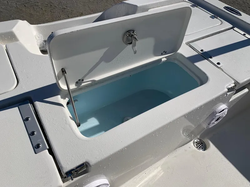 Slide: The Image of 2024 Key West 210 Bay Reef boat livewell compartment. - 6