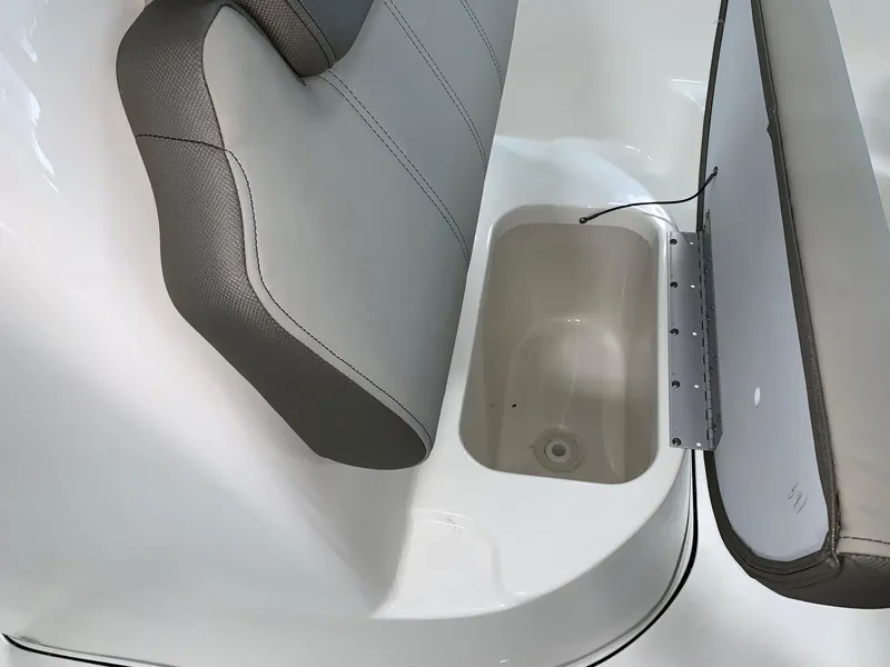 Slide: The Image of 2024 Key West 189 FS boat seat with storage compartment. - 12