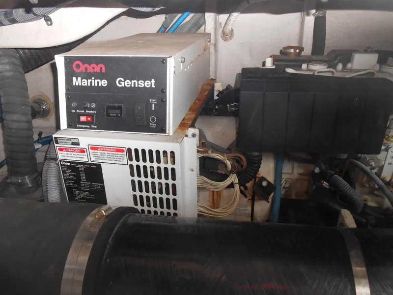 Slide: The Image of Onan Marine Genset in 2005 Sea Ray 420 Sundancer engine room. - 36