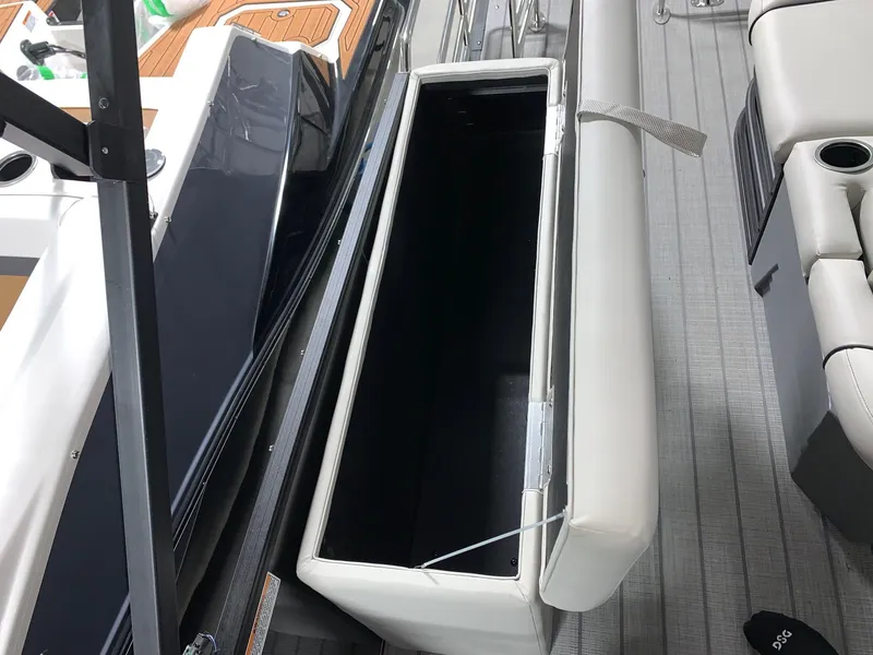 Slide: The Image of 2024 Starcraft SLS 3 Q DH boat interior storage compartment. - 4