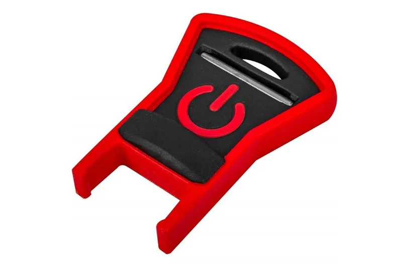 Slide: The Image of Red and black power button accessory for Old Town Sportsman Autopilot 120 kayak, 2023 model. - 18