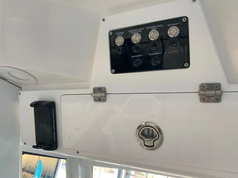 Slide: The Image of Control panel of 2025 Sea Fox 268 Commander boat interior. - 15