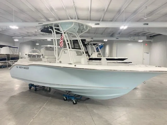The Image of 2024 Key West 219 FS boat in indoor showroom. - 0