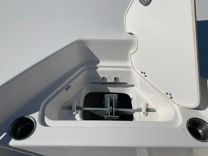 Slide: The Image of 2024 Key West 244 CC anchor storage compartment. - 27