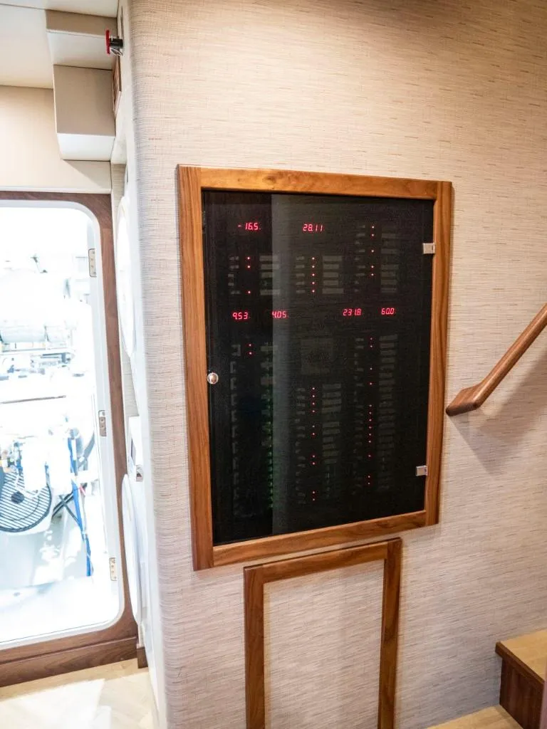 Slide: The Image of Electrical control panel inside 2025 Northern Marine 57 Expedition yacht. - 19